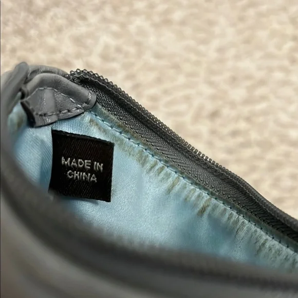 Coach Charcoal Gray Wristlet with Signature C Logo Pattern - Picture 13 of 16